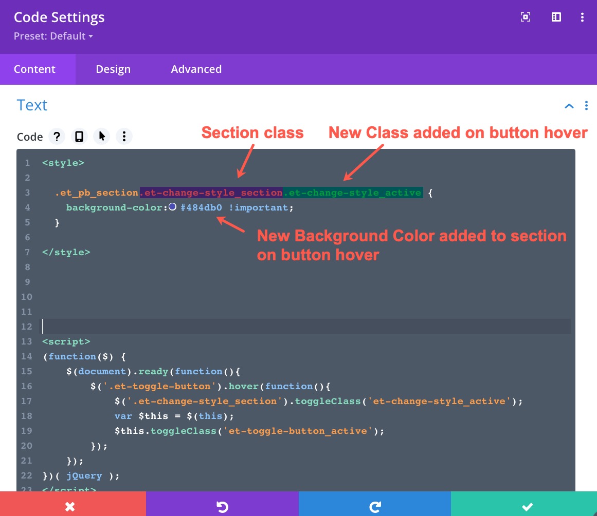 diviでクリックまたはホバーすると、複数の要素のスタイルを変更できます