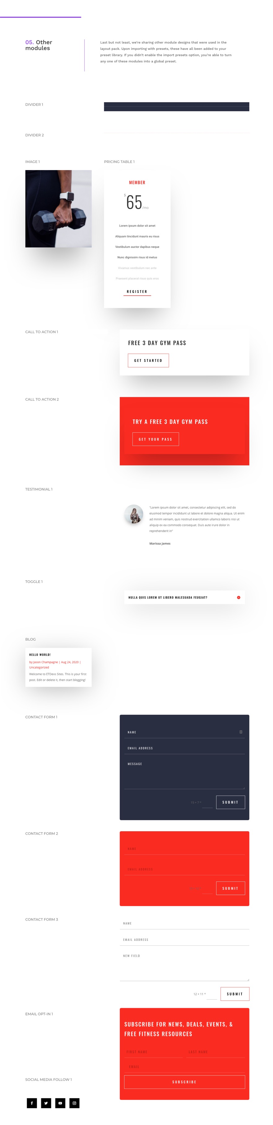 Fitness Gym 全球预设风格指南