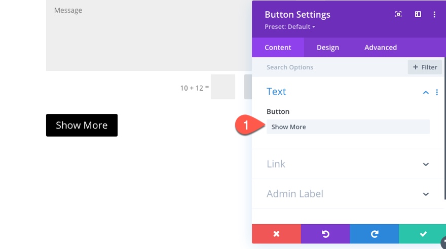 divi показать больше переключателей