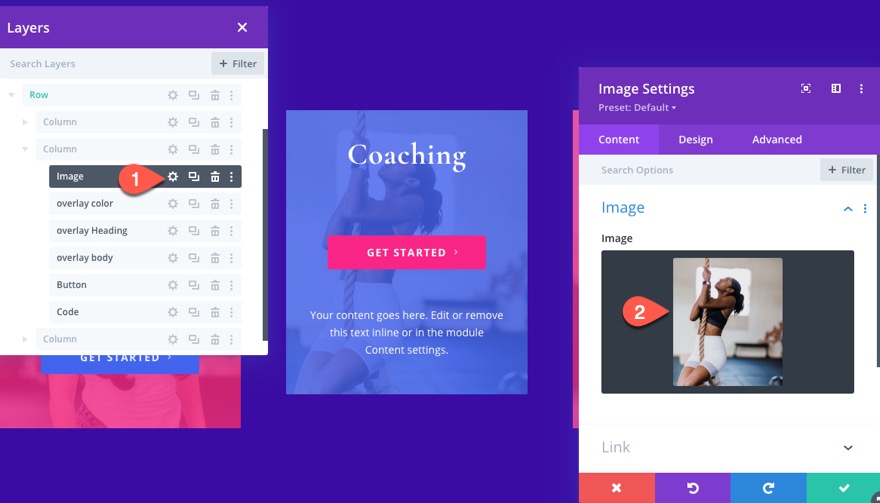 ภาพซ้อนทับ Divi
