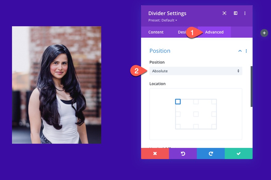 ภาพซ้อนทับ Divi