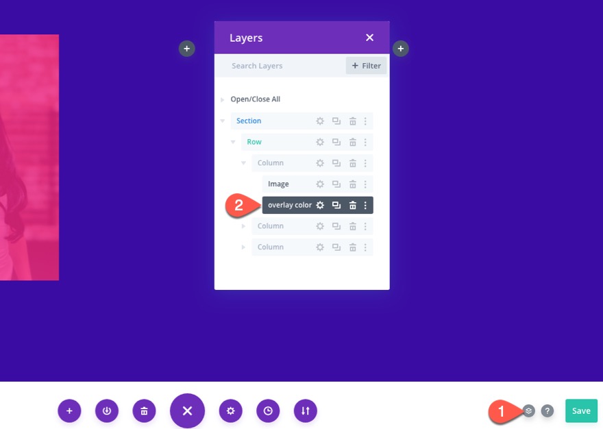 ภาพซ้อนทับ Divi