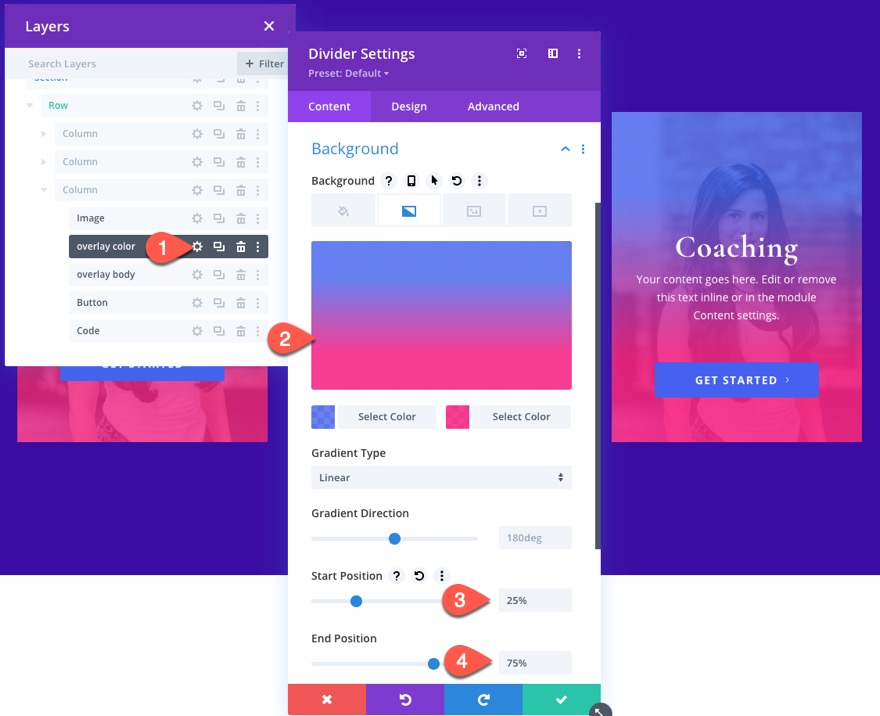 ภาพซ้อนทับ Divi