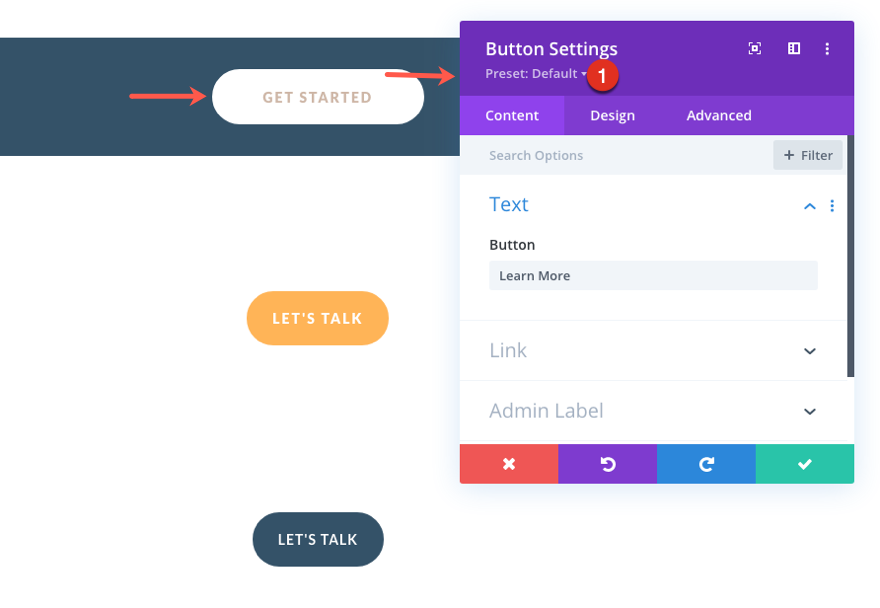 divi yaşam koçu küresel ön ayarlar stil kılavuzu
