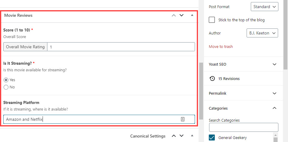 запись редактора сообщения