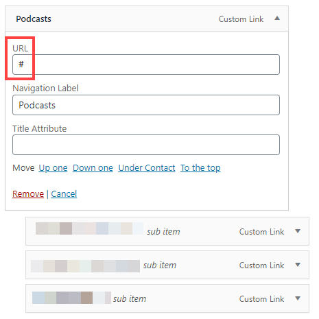 해시태그가 있는 자리 표시자 URL
