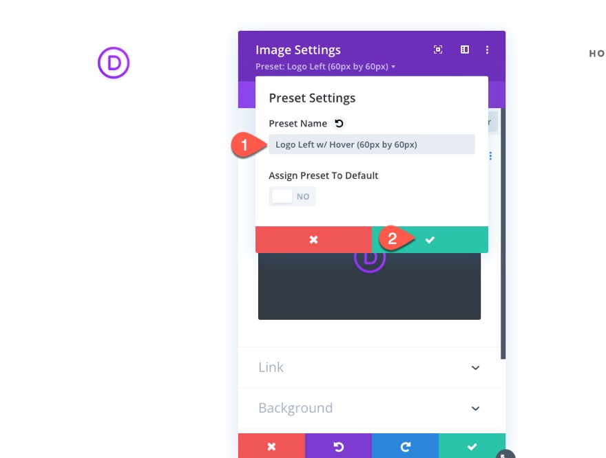divi 徽标图像全局预设