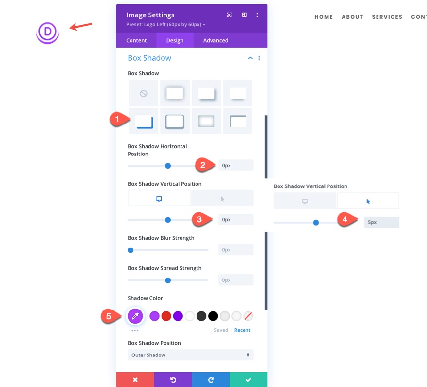 divi 徽标图像全局预设