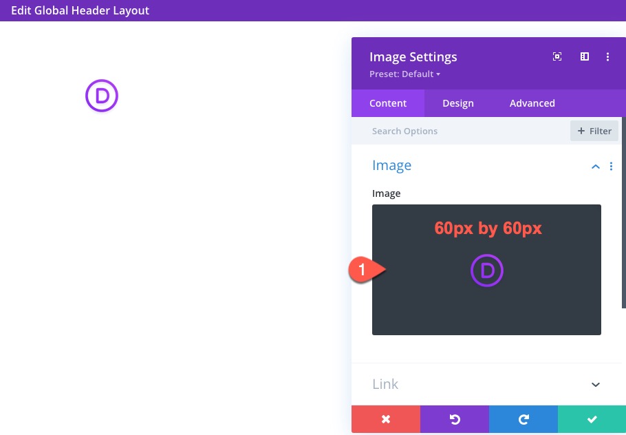 divi 徽标图像全局预设