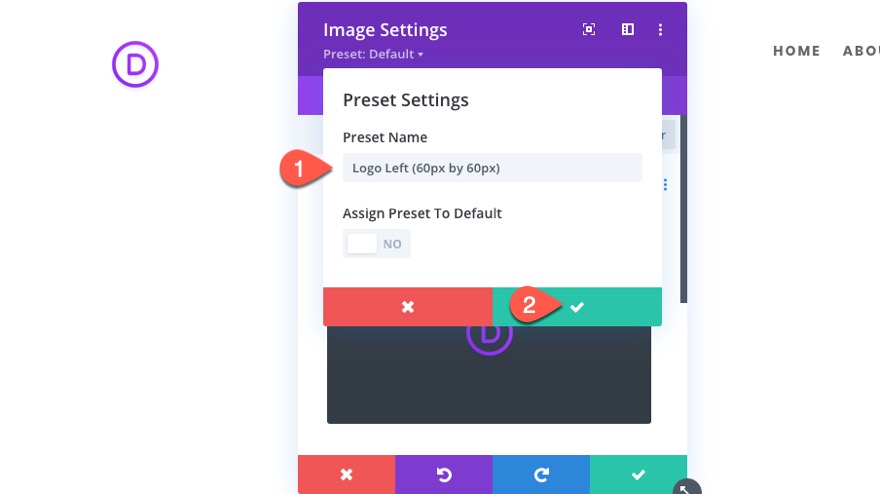 divi 徽标图像全局预设