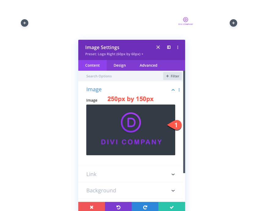 divi 徽标图像全局预设