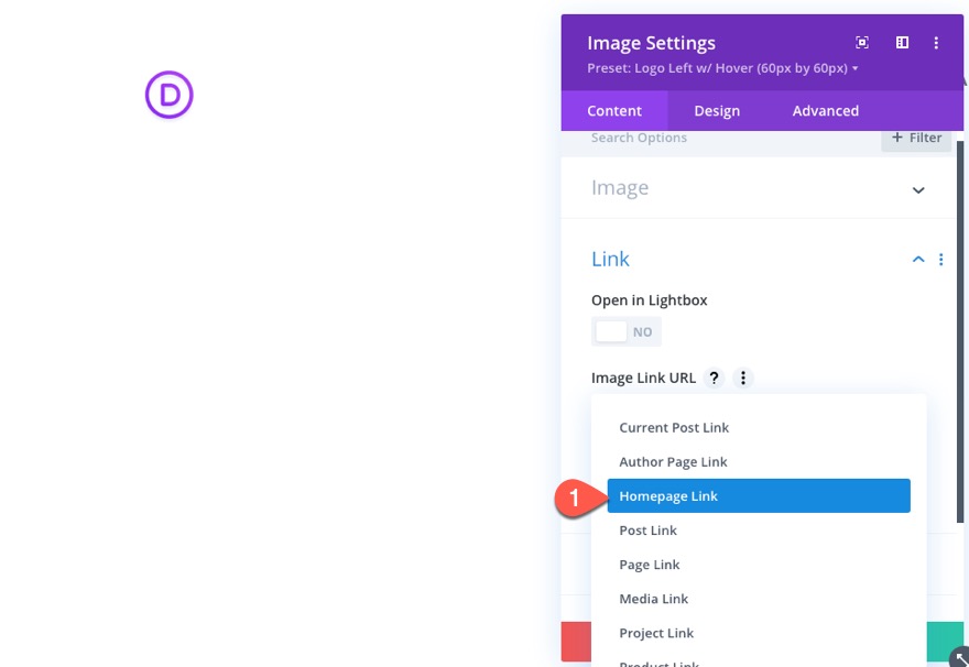 divi 徽标图像全局预设
