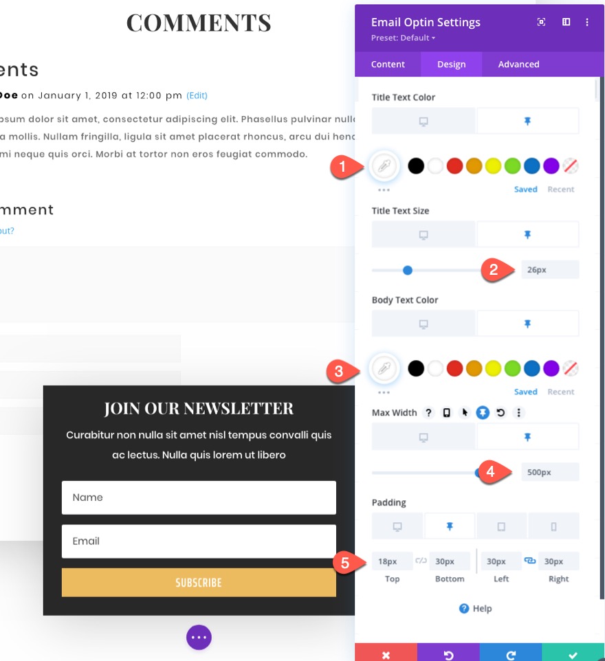 przyklejony e-mail opty