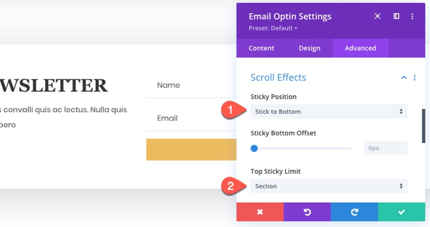 przyklejony e-mail opty