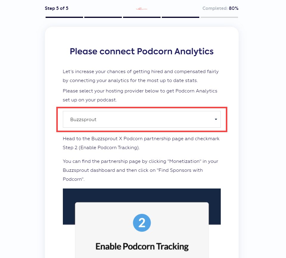 تتبع تحليلات podcorn
