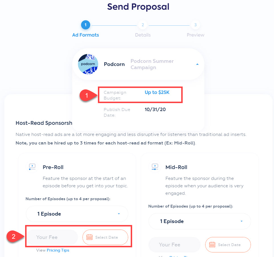 تفاصيل اقتراح بودكورن