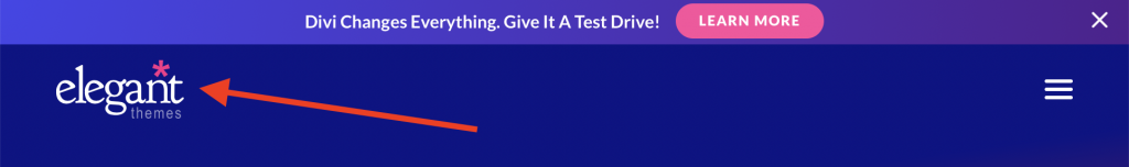 ロゴサイズのナビゲーションバー