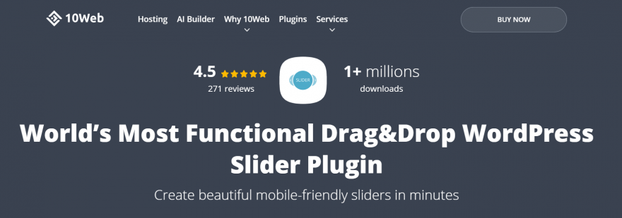 Slider by 10web 主页。