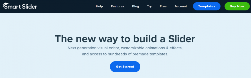 智能滑块主页。