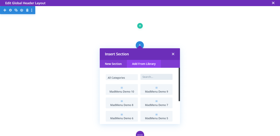 ディビマッドメニューデモ