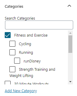 wordpress 類別示例