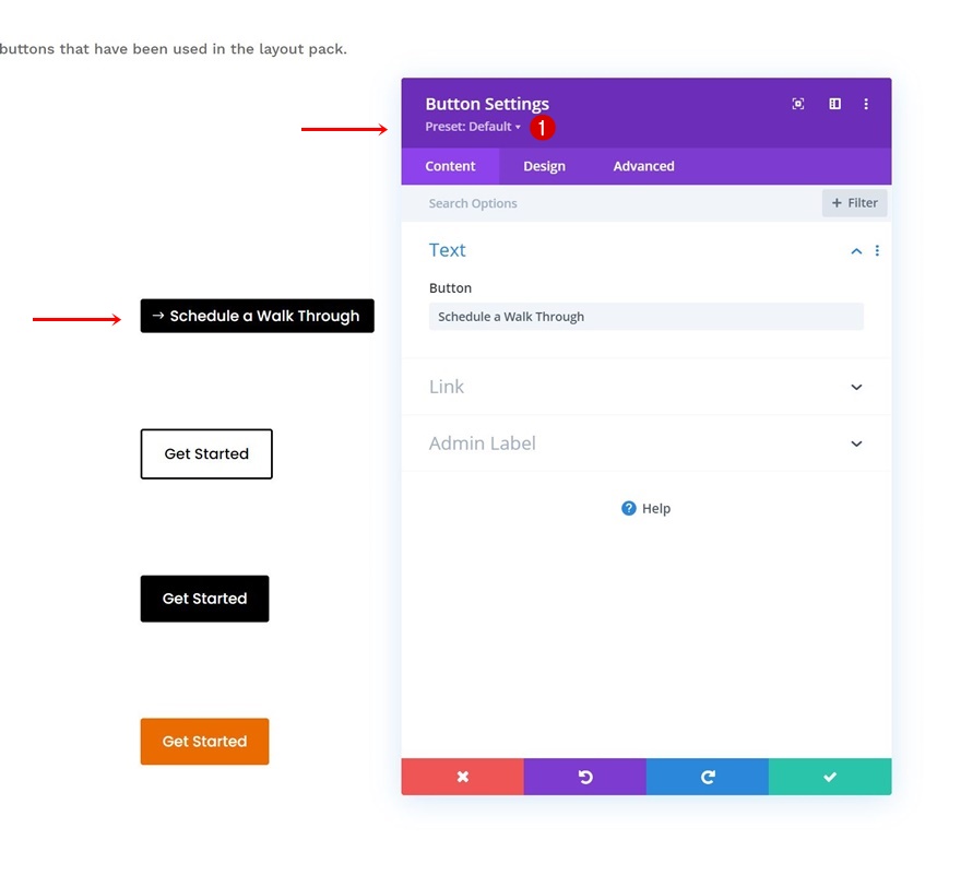 ghid stil de presetări globale spațiu de lucru