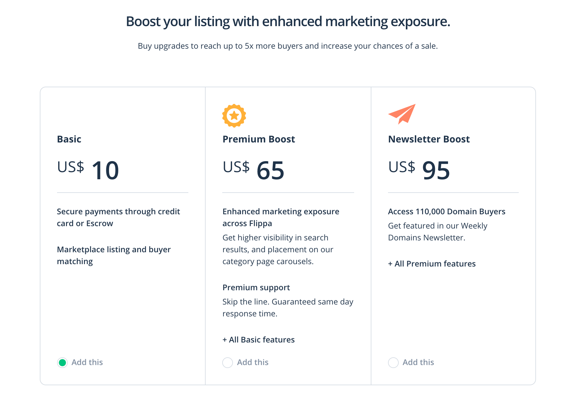 Flippaセラー向けのプロモーションアドオン。