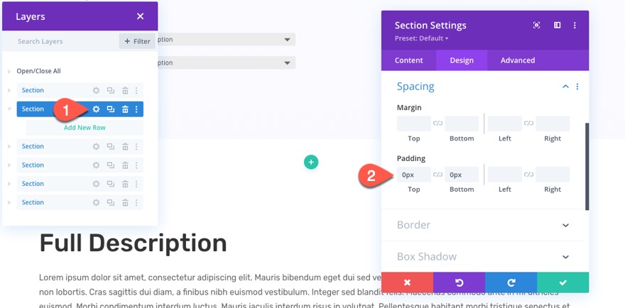 modèle d'images de produits collants divi