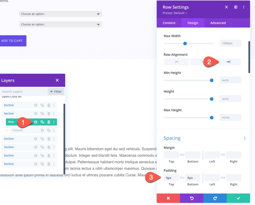 modèle d'images de produits collants divi