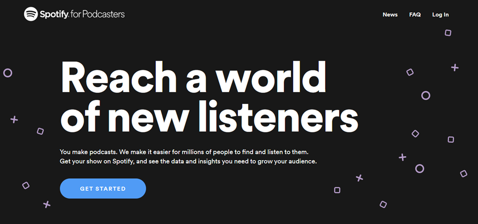 Spotify 播客主页