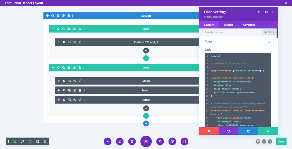 การสร้างส่วนหัวส่วนกลางใน Divi Theme Builder