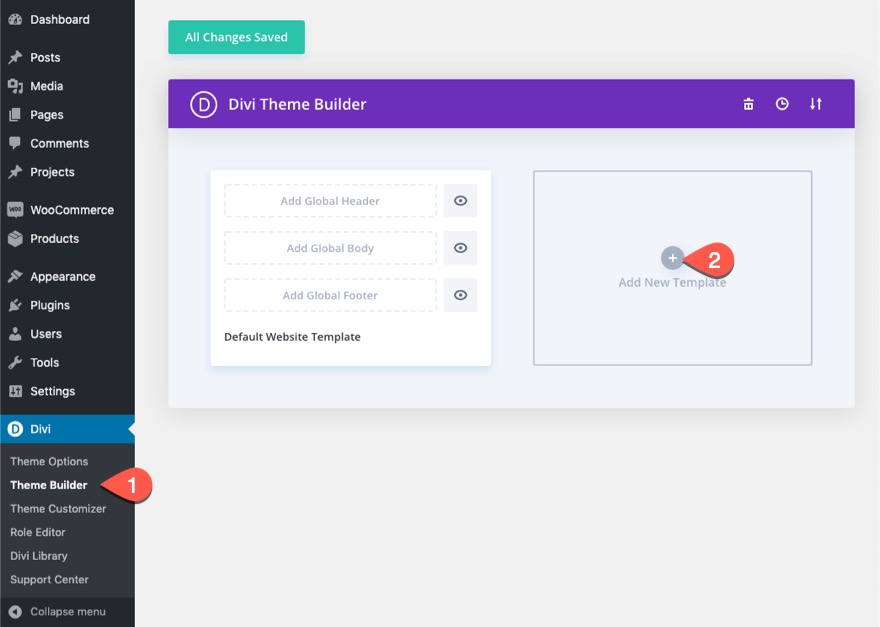 Пакет макетов продукта Divi