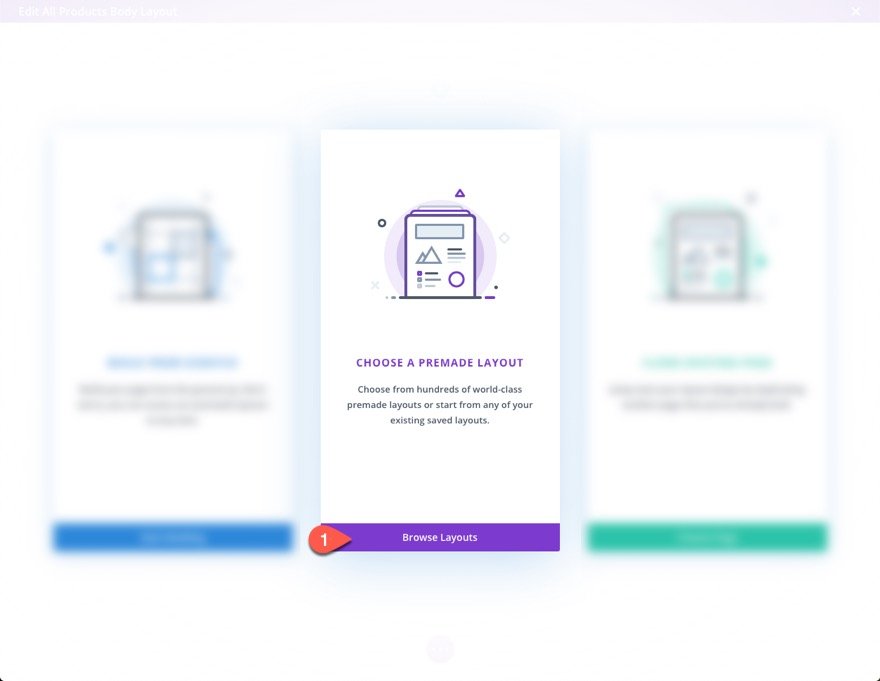 Пакет макетов продукта Divi