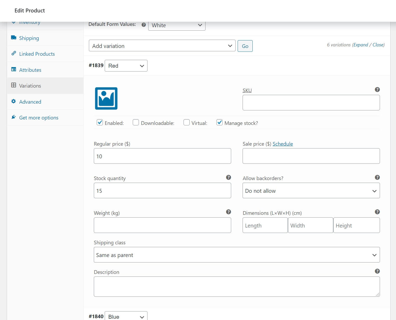 Manajemen inventaris untuk variasi produk di WooCommerce.
