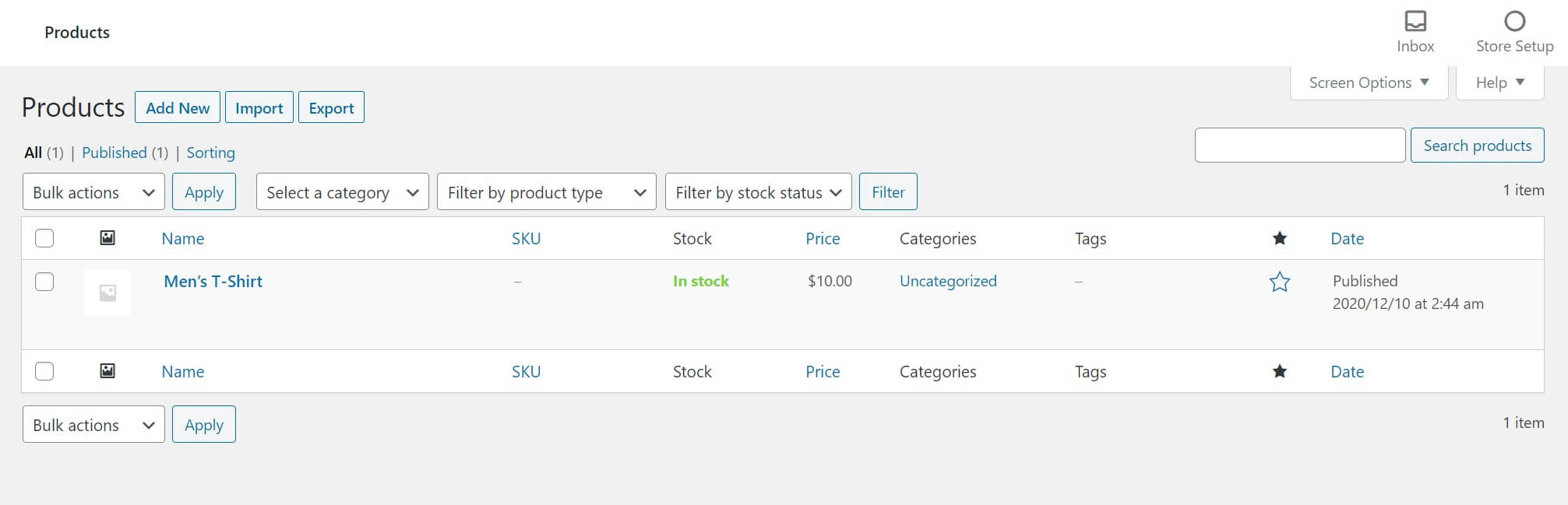 Halaman Semua Produk di WooCommerce.