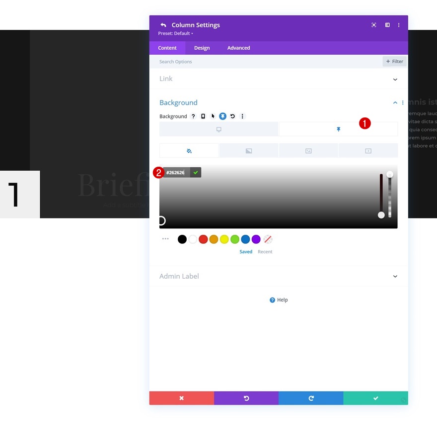 changer les styles collants