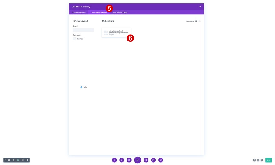 руководство по стилю глобальных пресетов для пиццерии