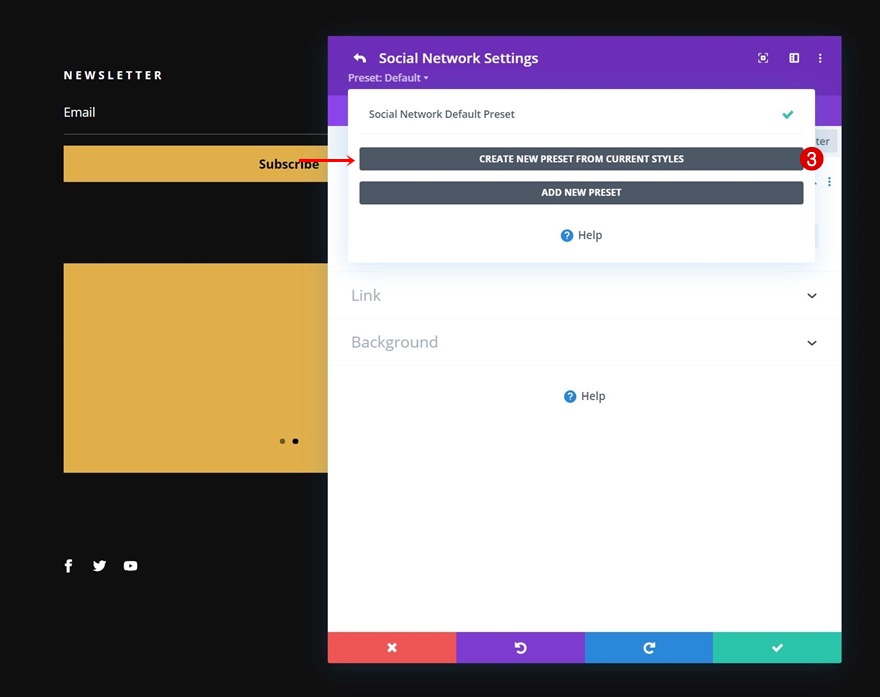 руководство по стилю глобальных пресетов для пиццерии
