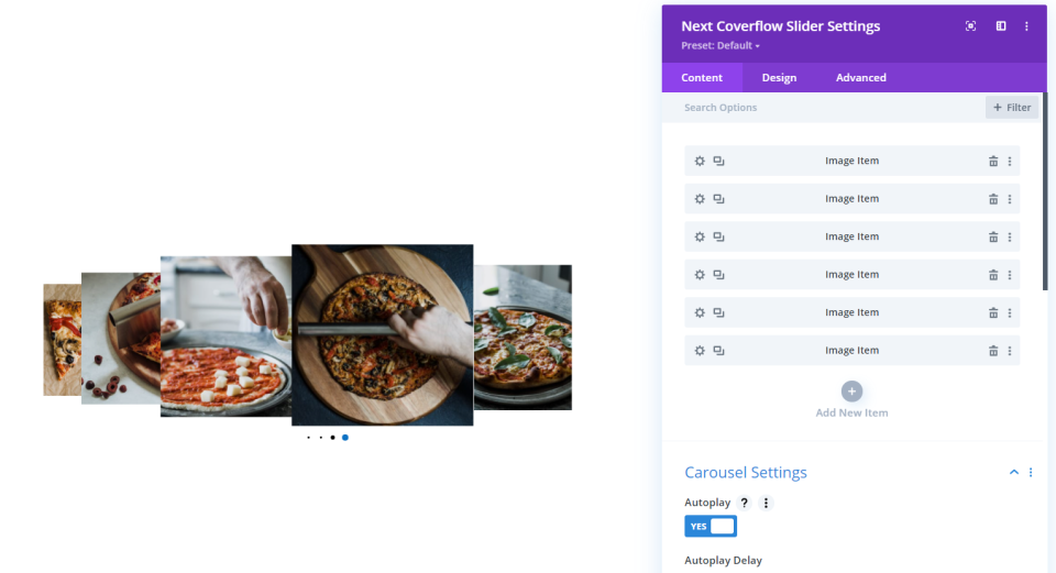 Nächster Coverflow-Schieberegler