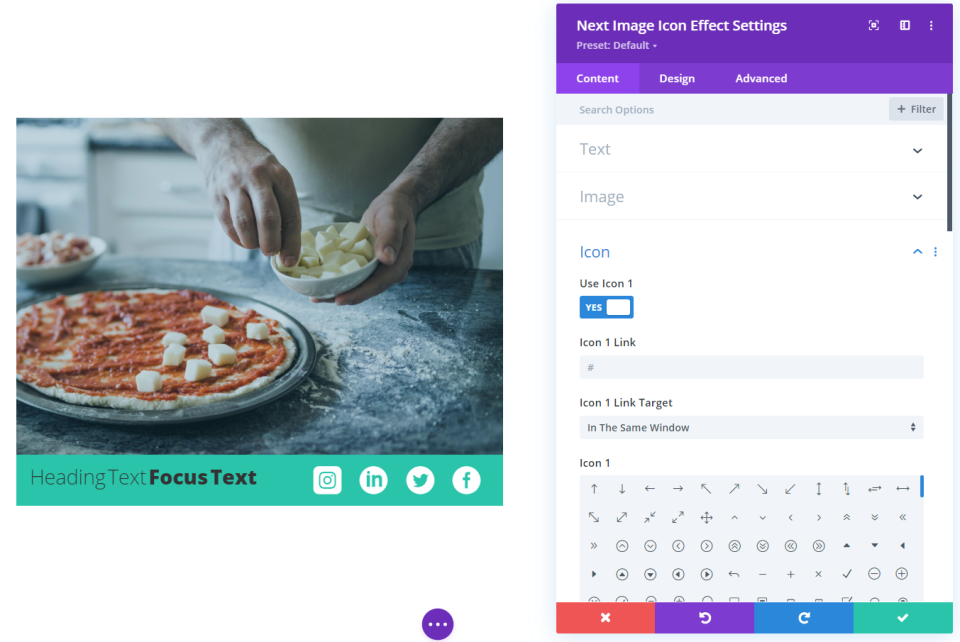 Nächster Bildsymboleffekt