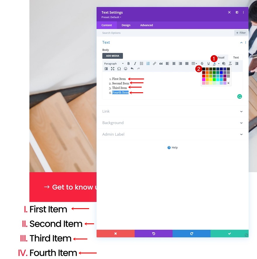 липкие заголовки разделов