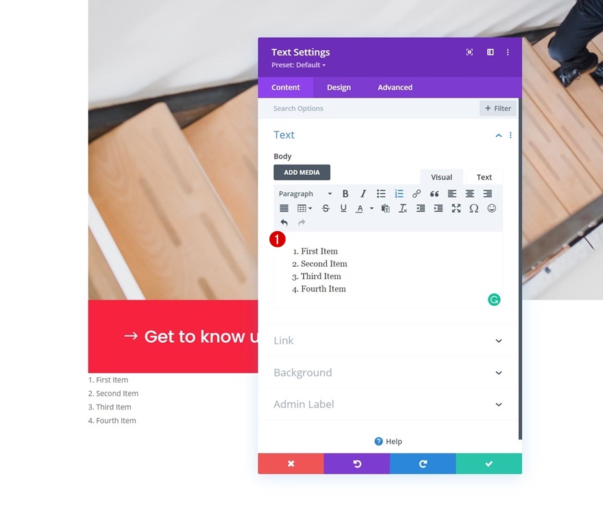 закрепленные заголовки разделов