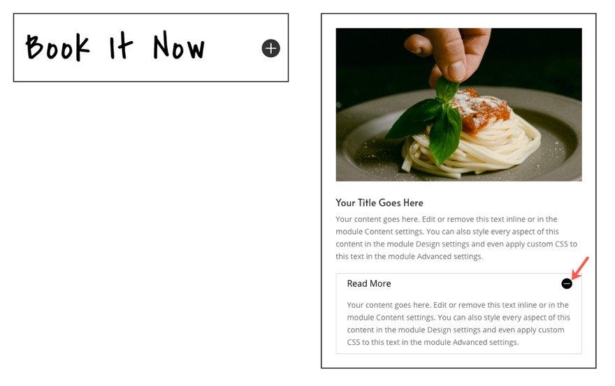 diviモジュールまたは行を他のモジュールに挿入します