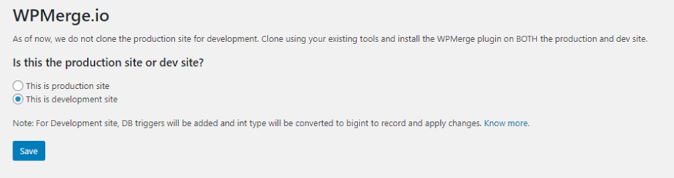 스테이징 및 개발 환경