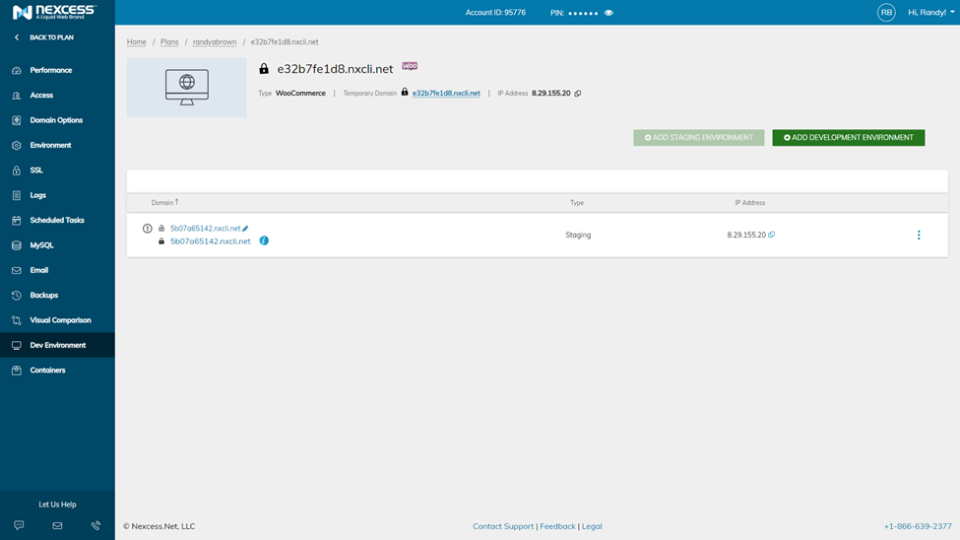 스테이징 및 개발 환경