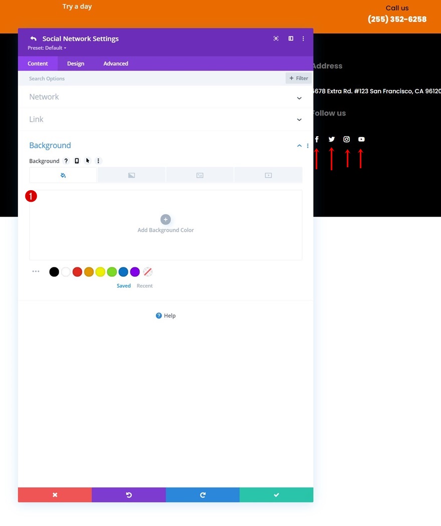 bilah footer lengket