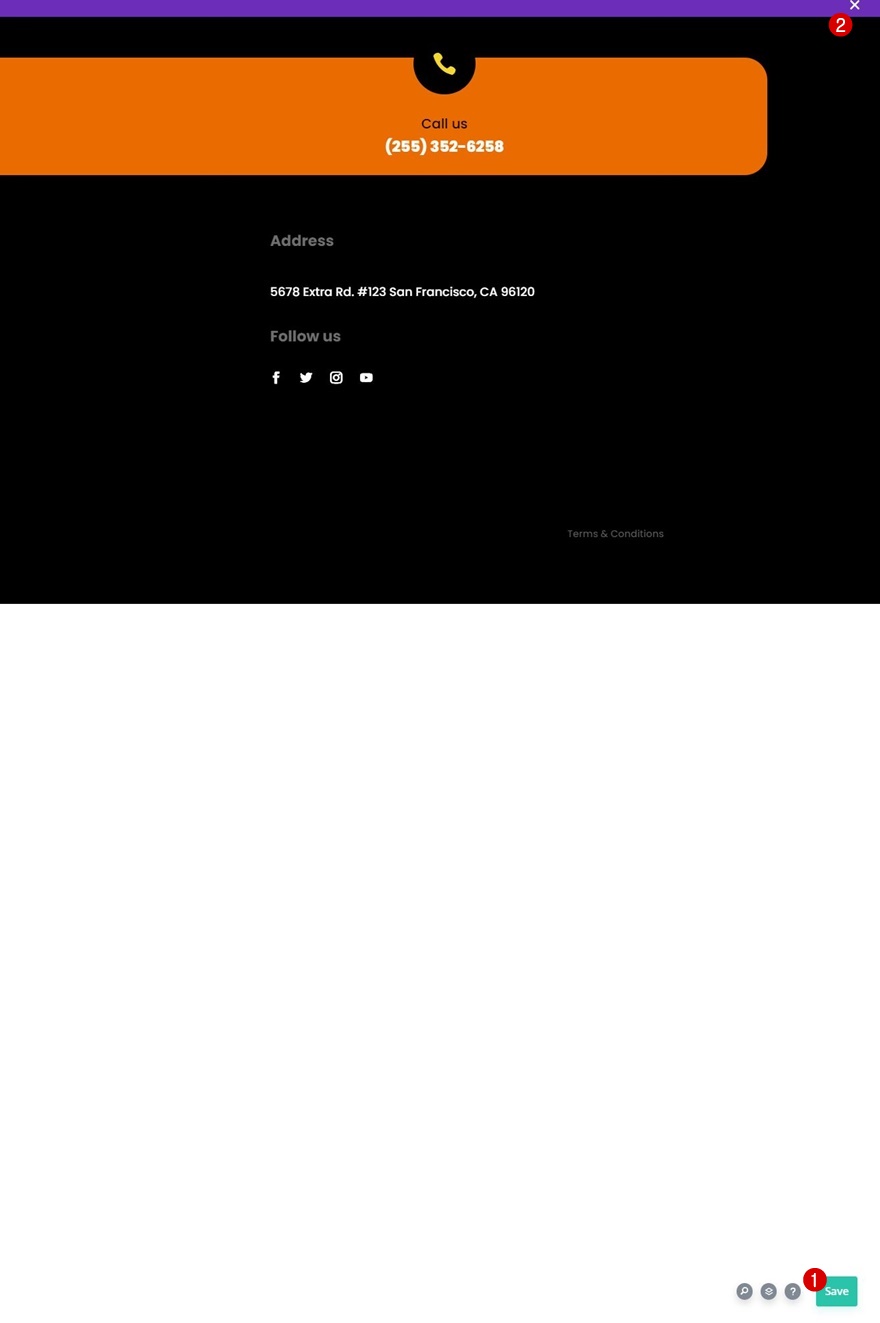 bilah footer lengket