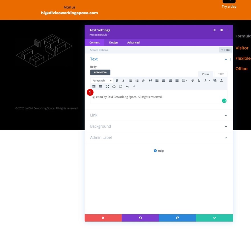 bilah footer lengket