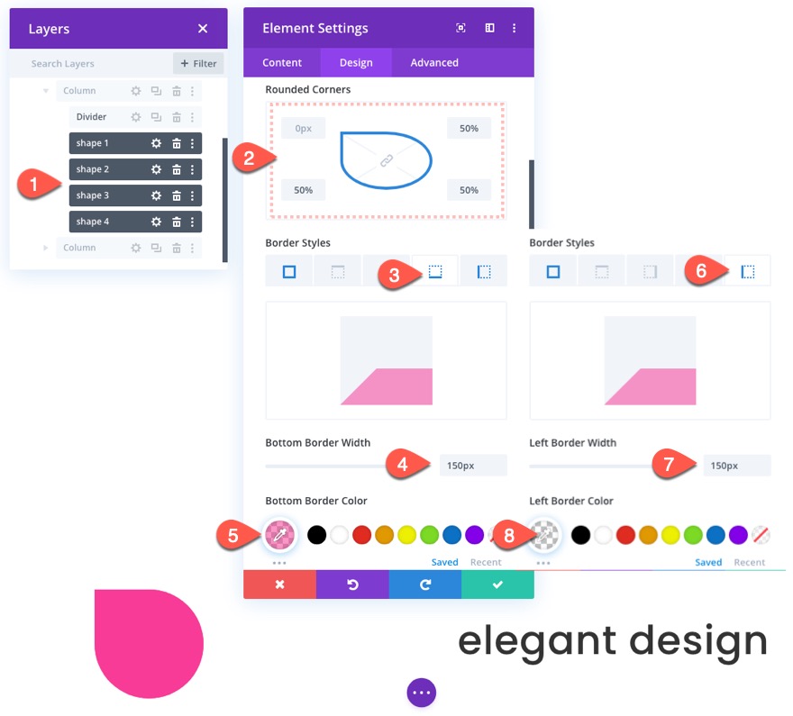 анимировать фигуры css в divi
