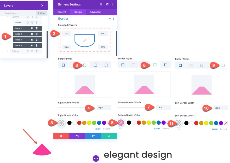 анимировать фигуры css в divi